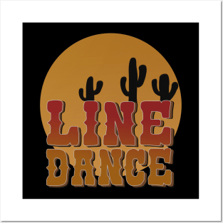 line dance Posters and Art